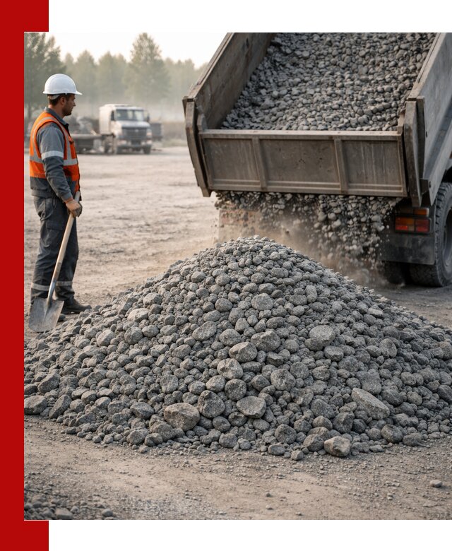 Гранитный щебень фракции 100–201 для строительства в Сызрани