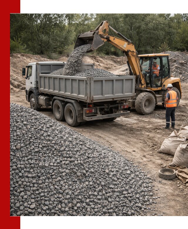 Доставка гравийного щебня в Сызрани оптом и в розницу