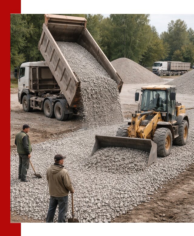 Купить гравийный щебень фракция 20-40 в Сызрани с доставкой