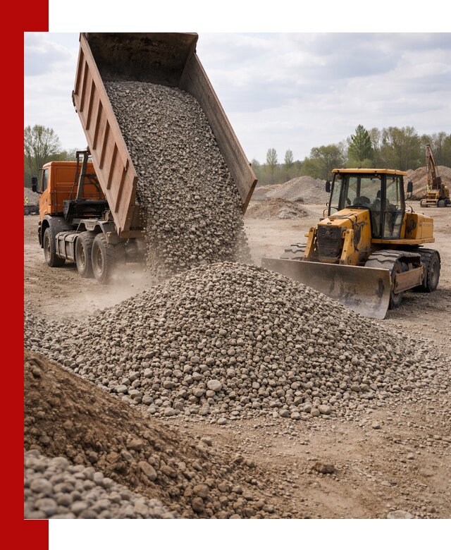 Доставка гравийного щебня фракции 40-70 в Сызрани