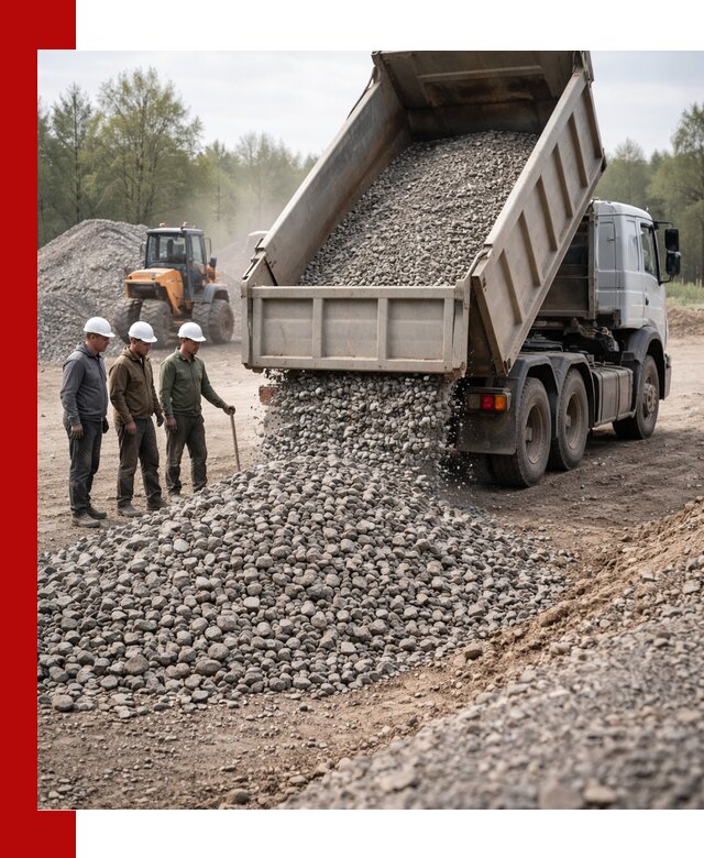 Доставка гравийного щебня фракции 70-120 в Сызрани