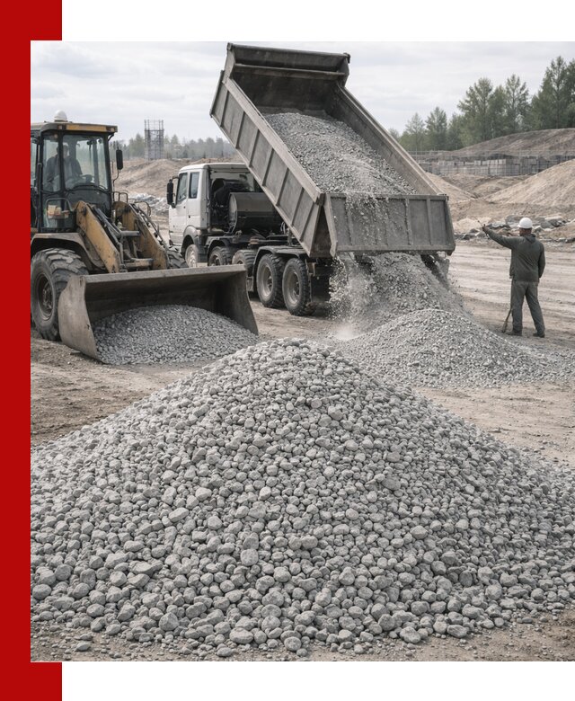 Доставка известнякового щебня фр. 5–20 в Сызрани