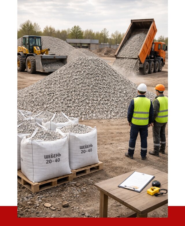 Известняковый щебень 20-40 в Сызрани от 2127 р. ПРОНЕРУДСзр