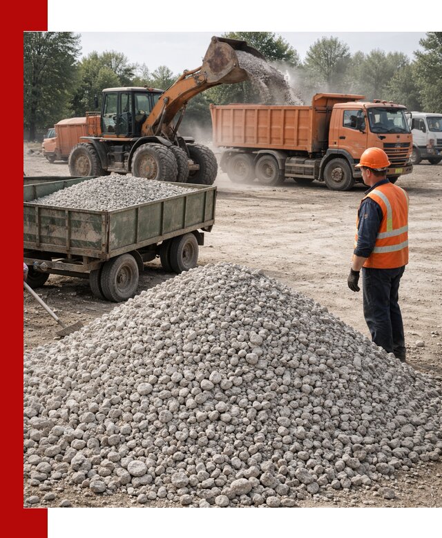 Доставка известнякового щебня фракция 20–40 в Сызрани