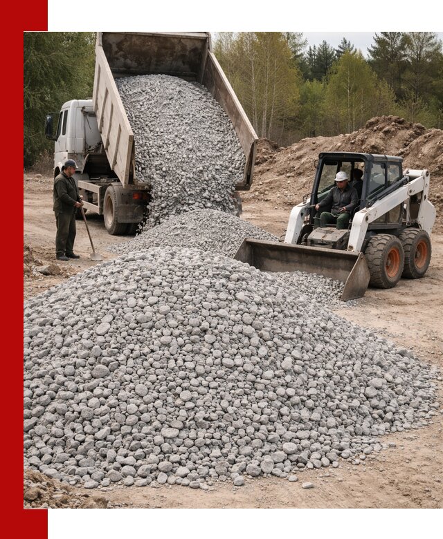 Доставка доломитового щебня в Сызрани напрямую от карьера