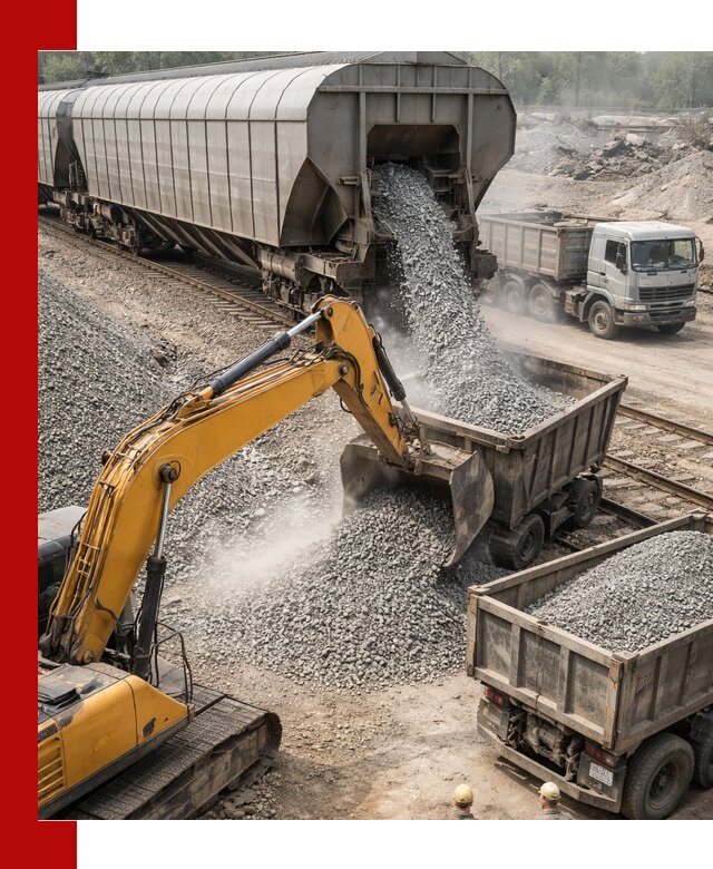 Доставка железнодорожного щебня в Сызрани крупными партиями быстрого отгруза