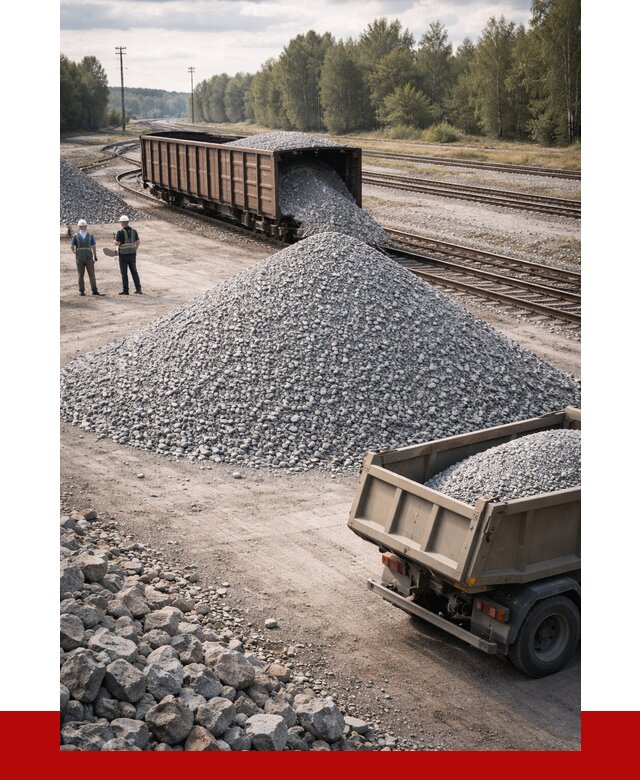 Железнодорожный щебень 20-60 в Сызрани от 1722 р. | ПРОНЕРУДСзр