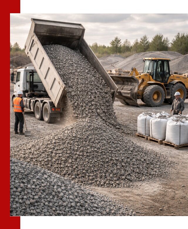 Бетонный щебень фракция 5–20 с доставкой в Сызрани