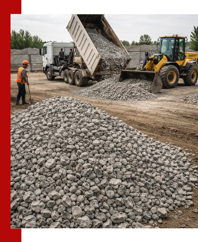 Доставка бетонного щебня фракции 40-70 в Сызрани