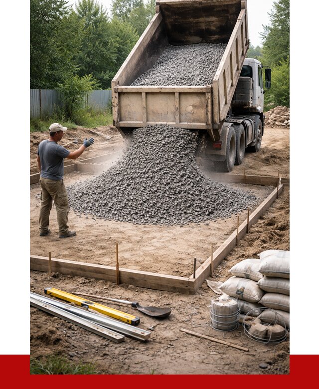 Купить щебень для фундамента в Сызрани от 4559 р. | ПРОНЕРУДСзр