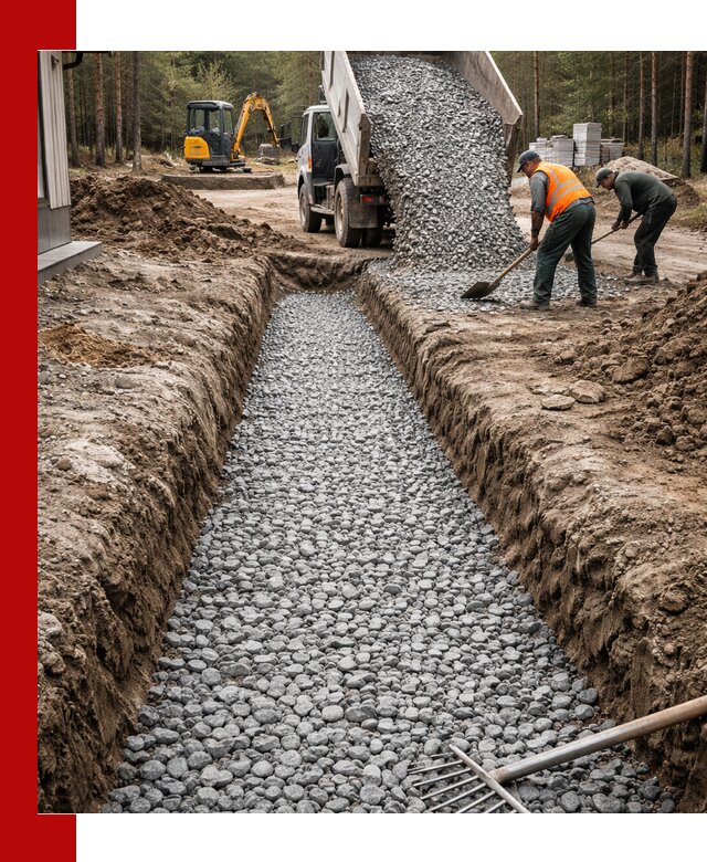 Щебень для дренажа с доставкой в Сызрани высокого качества