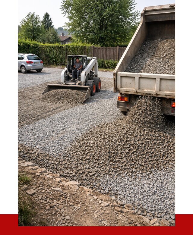 Щебень для парковки в Сызрани с доставкой от 1216 р.| ПРОНЕРУДСзр