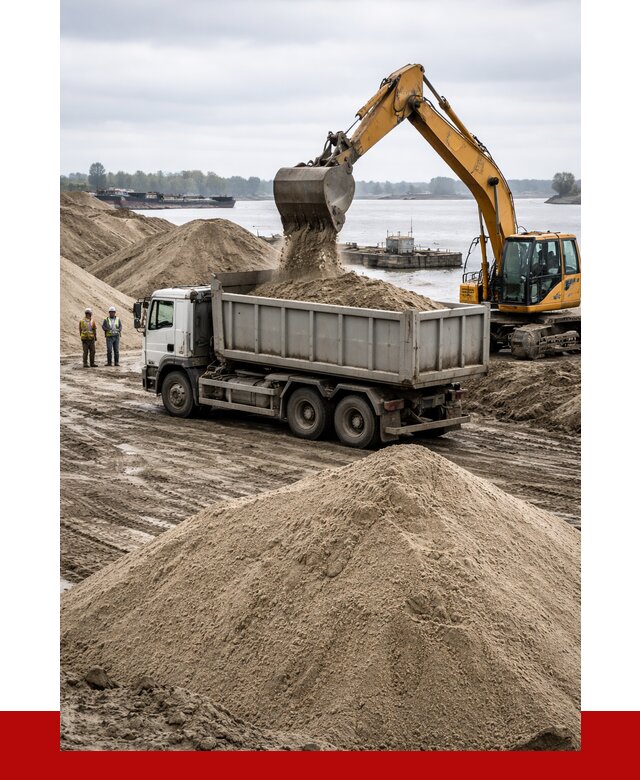 Купить речной песок навалом в Сызрани от 1823 р., ПРОНЕРУДСзр