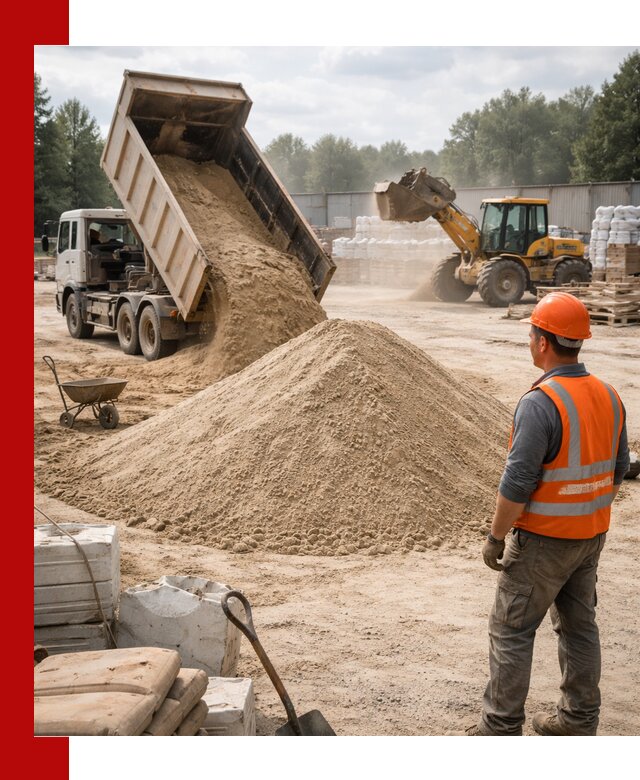 Доставка строительного песка с самосвалом в Сызрани