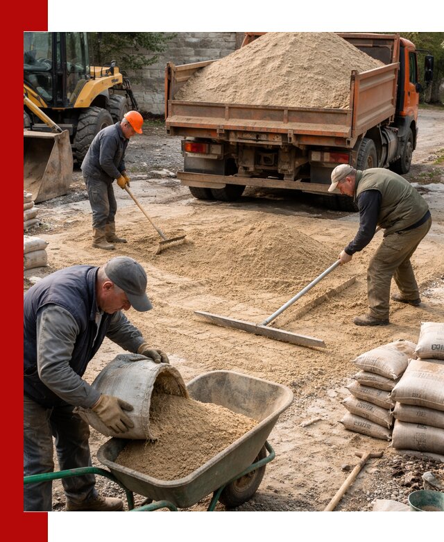 Поставка песка для стяжки в Сызрани с быстрой доставкой
