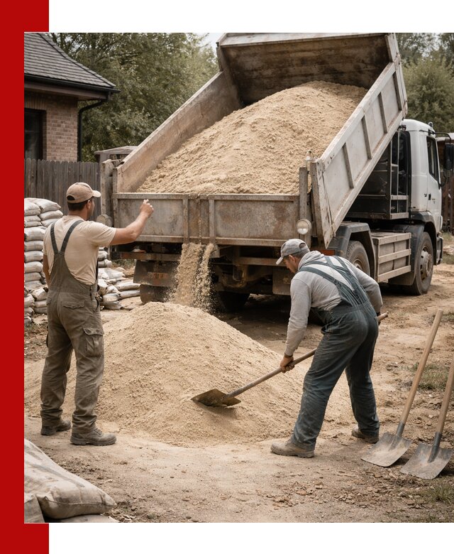 Песок для штукатурки с доставкой в Сызрани качественный и чистый