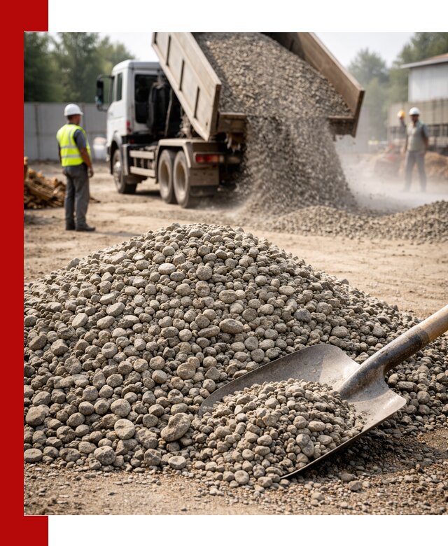 Доставка гравия фракции 20-40 в Сызрани с самосвалами