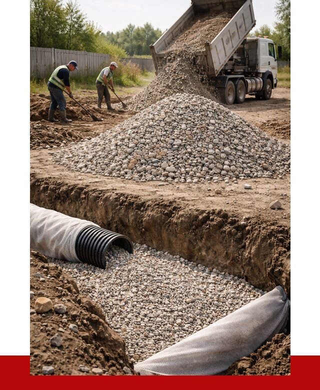 Гравий для дренажа в Сызрани от 2229 р., доставка ПРОНЕРУДСзр