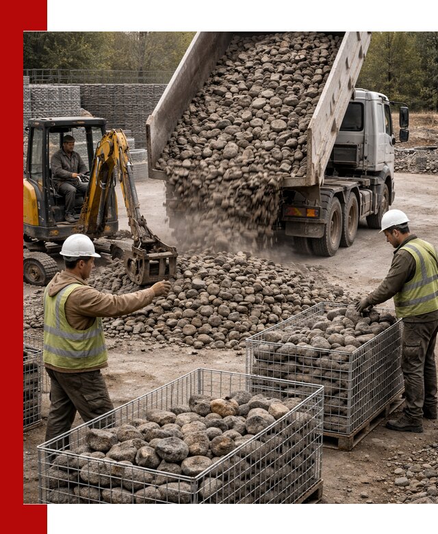 Камень для габионов фракция 100–201 в Сызрани