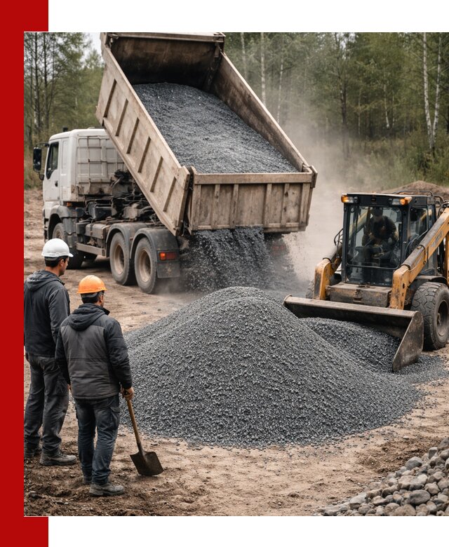 Гранитный отсев 0-5 с доставкой и разгрузкой в Сызрани