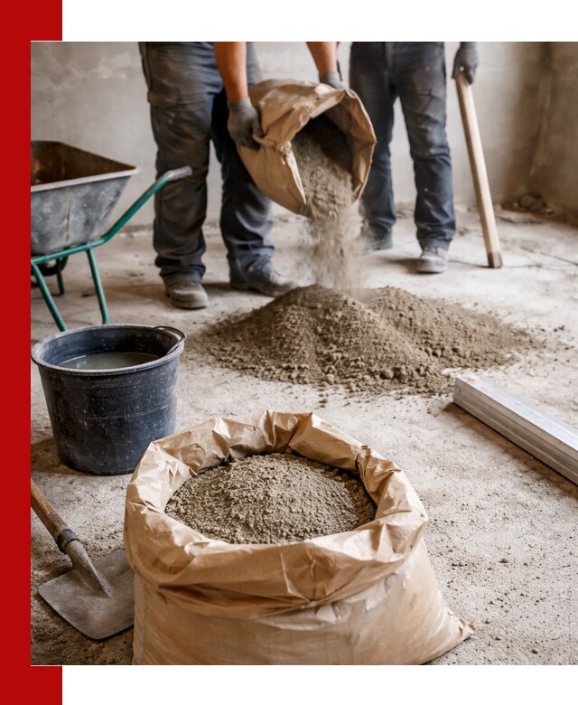 Доставка сухой смеси для стяжки в Сызрани