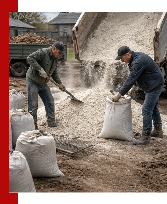 Доставка извести пушонки в Сызрани оптом и мелким оптом