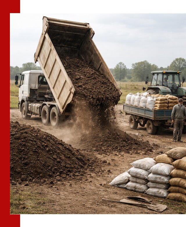 Доставка грунта и удобрений оптом в Сызрани для сельхоз и строительства