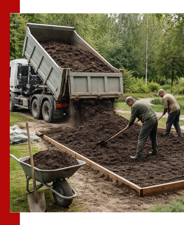 Доставка грунта для озеленения и благоустройства в Сызрани