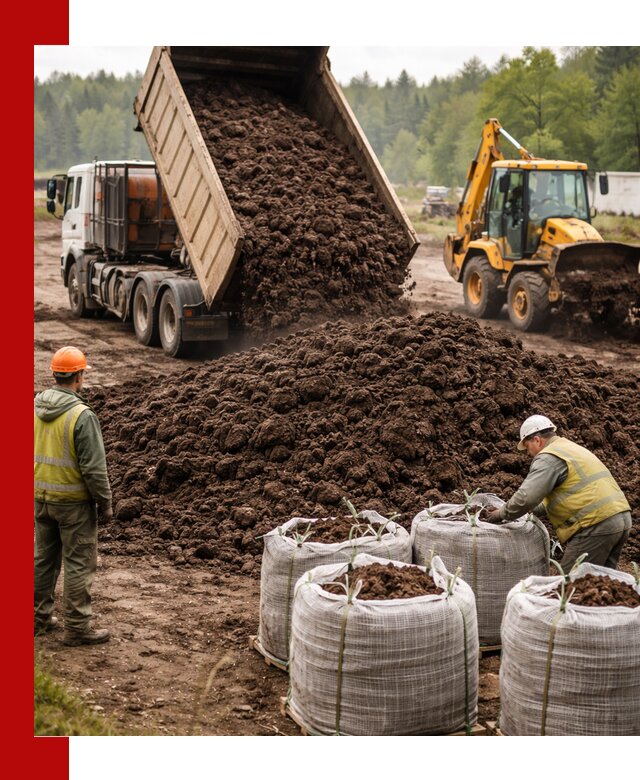 Доставка нейтрального торфа в Сызрани оптом и в розницу