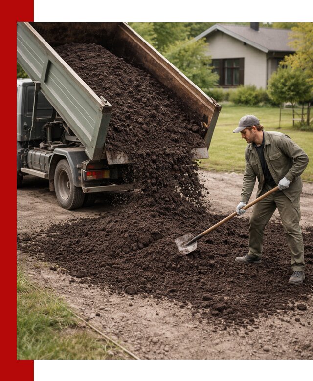 Чернозем для газона с доставкой в Сызрани быстро и качественно