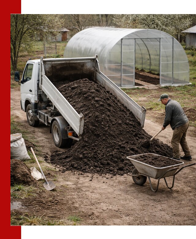 Чернозем для теплицы с доставкой в Сызрани