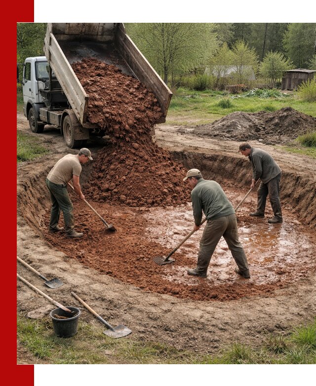Купить качественную глину для пруда в Сызрани