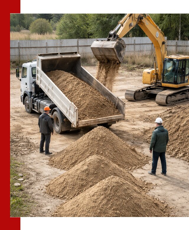 Доставка супеси вагонными и автопартиями в Сызрани