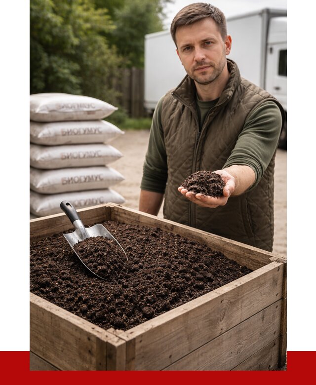 Купить биогумус в Сызрани с доставкой от 8611 р. за куб | ПРОНЕРУДСзр