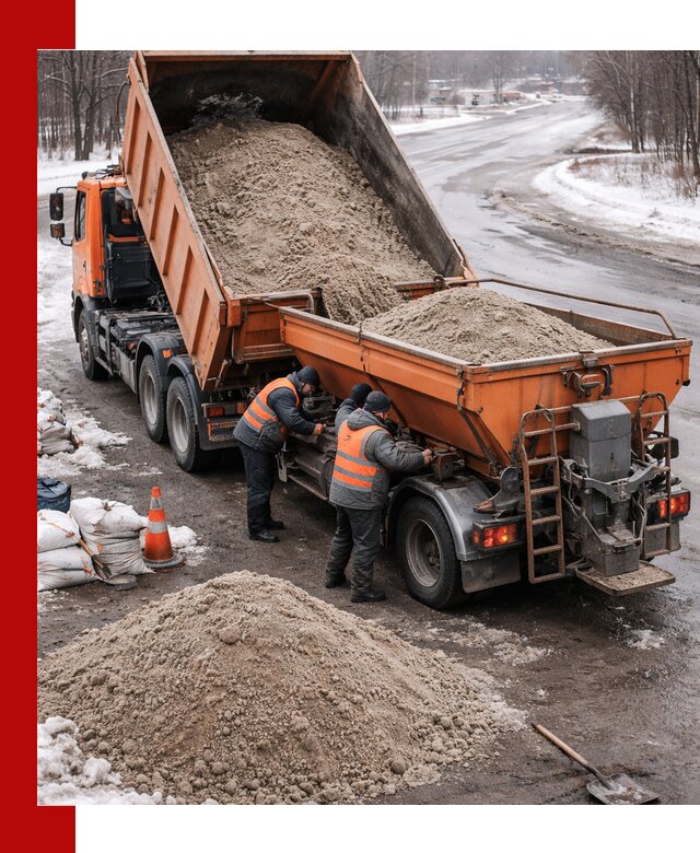 Поставка и вывоз пескосоля в Сызрани оптом и в розницу