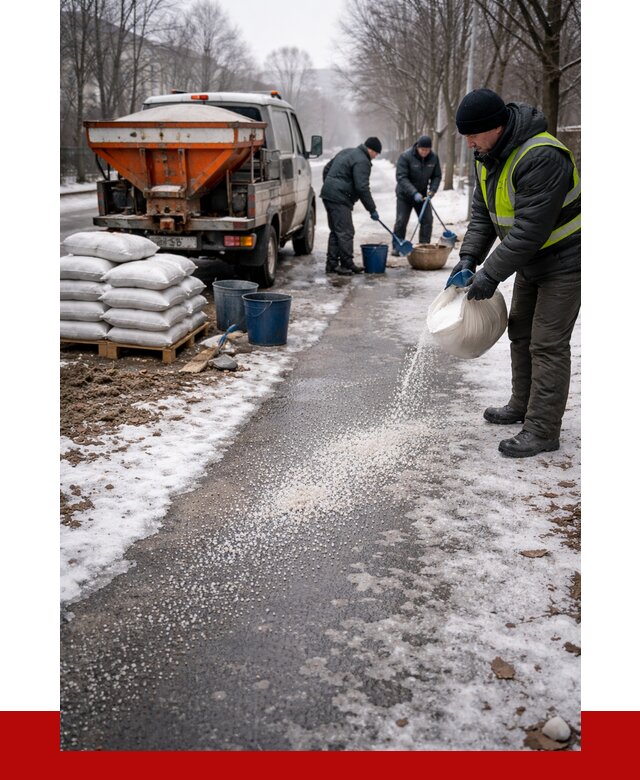 Реагент против гололеда в Сызрани с доставкой от 4559 р. | ПРОНЕРУДСзр