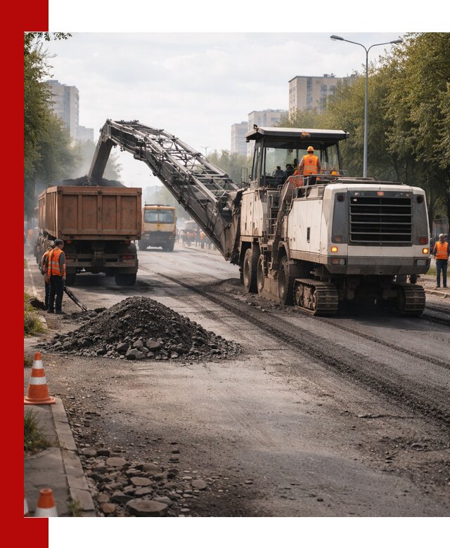 Фрезерованный асфальт в Сызрани — удаление и вывоз старого покрытия