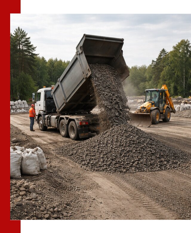 Доставка дробленого асфальта в Сызрани для дорожных работ