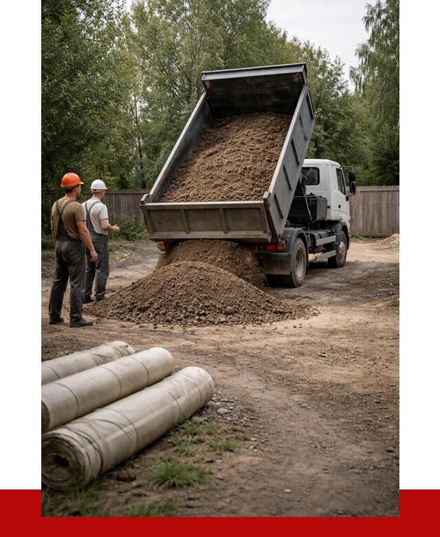 Доставка сыпучих материалов самосвалом в [cvi] от 4255 р. | ПРОНЕРУДСзр