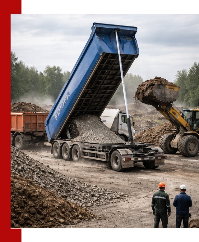 Аренда тонар 40 тонн в Сызрани с доставкой материалов