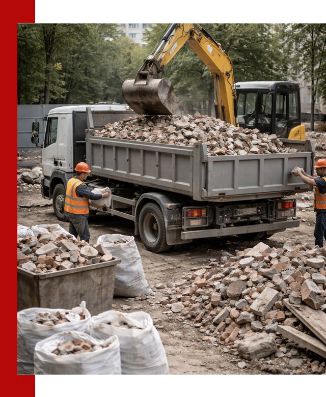 Вывоз строительного мусора в Сызрани с самосвалами и контейнерами