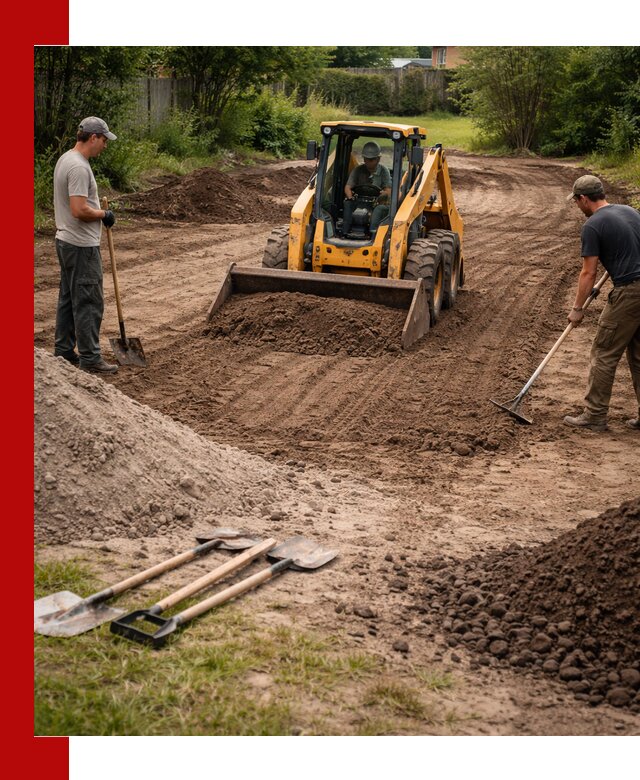 Планировка участка грунтом с вывозом и доставкой в Сызрани