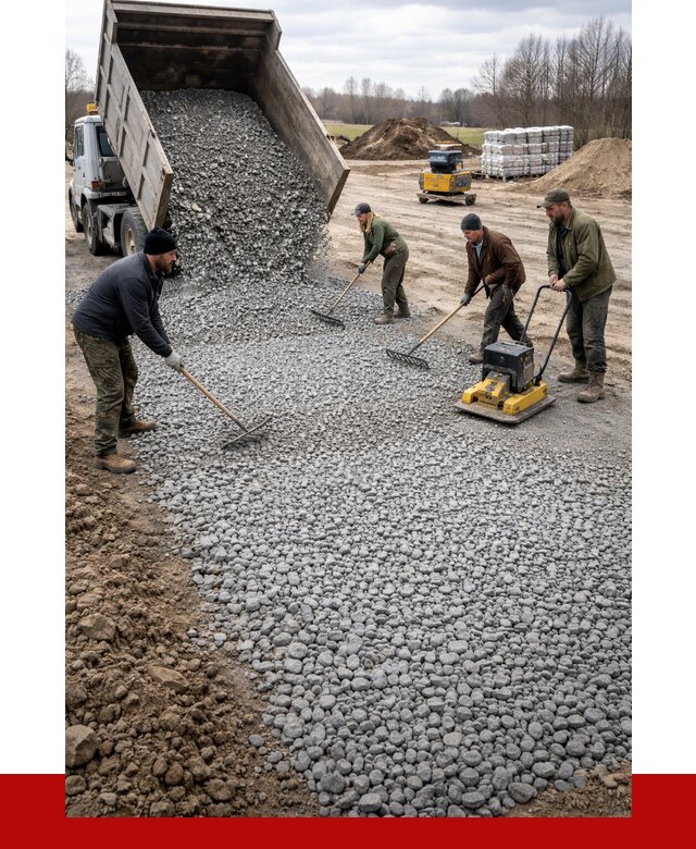 Устройство щебеночной подушки в Сызрани от 4559 р. ПРОНЕРУДСзр